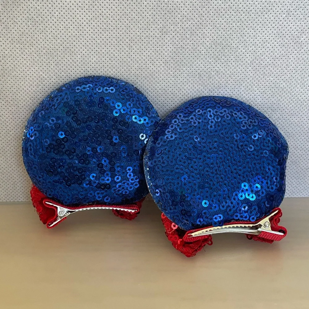 Minnie Mouse Ears Hair clips • Snow White